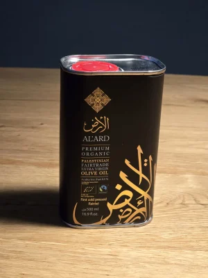 blik 500 ml. premium 500 ml Premium Biologisch en Fairtrade in blik (Al'Ard)