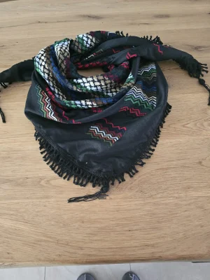 Nabulsi Kufiya - Kleur op Zwart